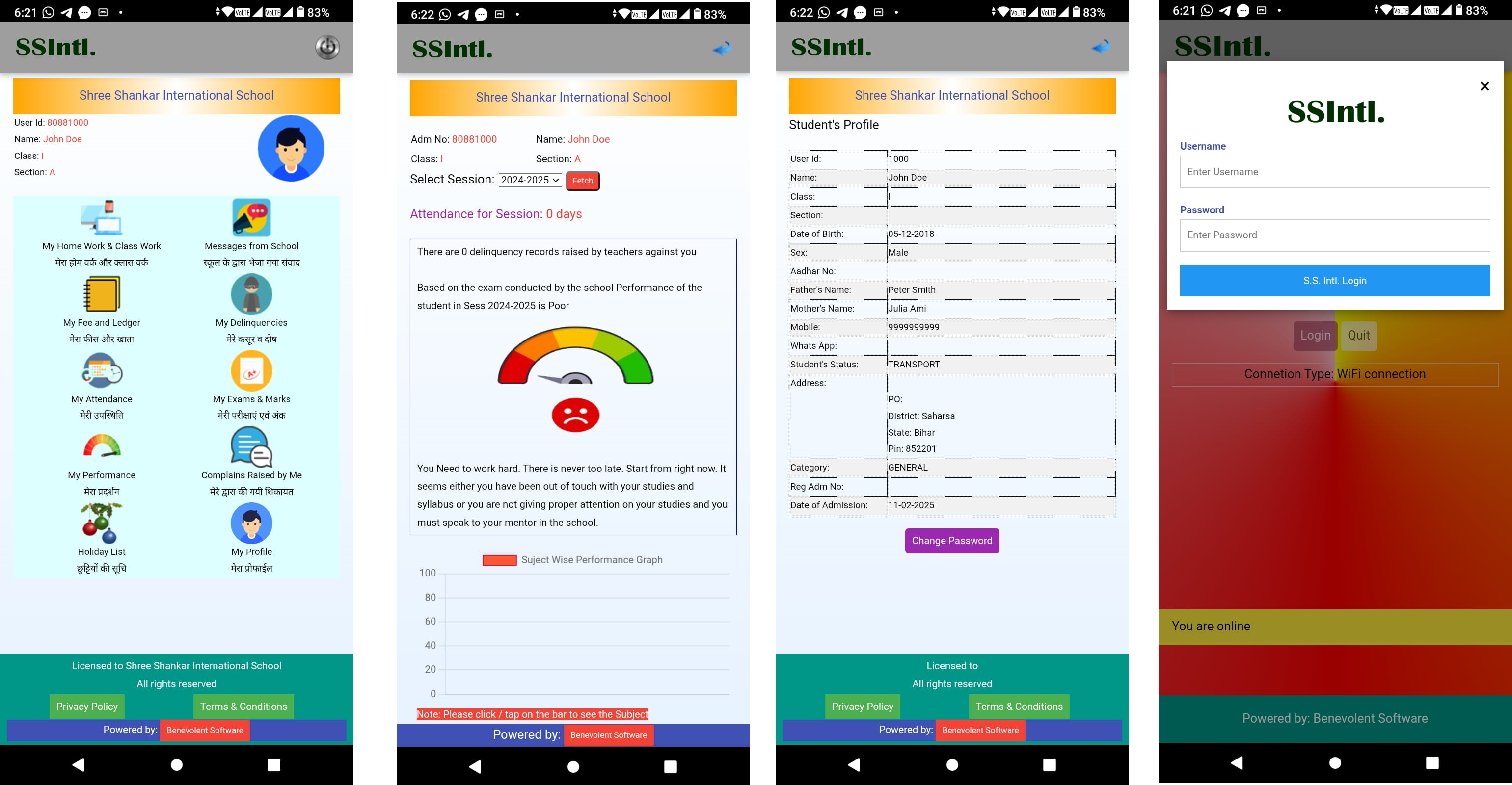 Edumitra Mobile App Interface